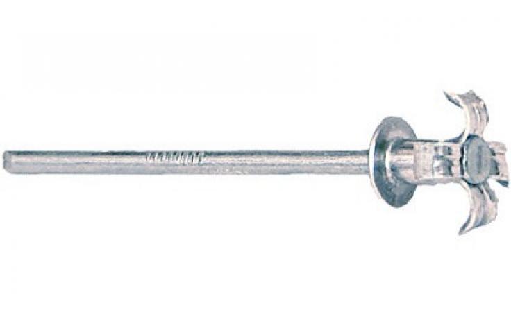 DIN 7337 A • Aluminij / čelični trn • Plosnata okrugla glava