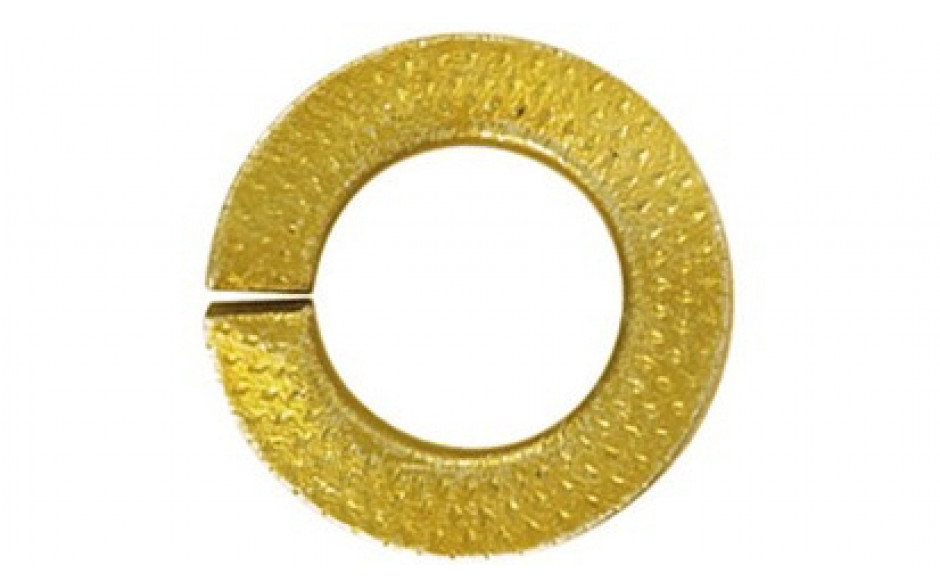 Sperrkantringe für Sechskantschrauben M6 = 6,1 mm Federstahl gelb verzinkt