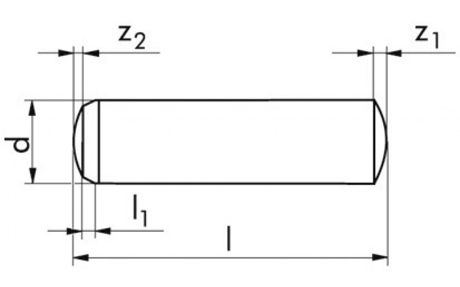 Zylinderstift DIN 6325 - Stahl - blank - 2m6 X 18
