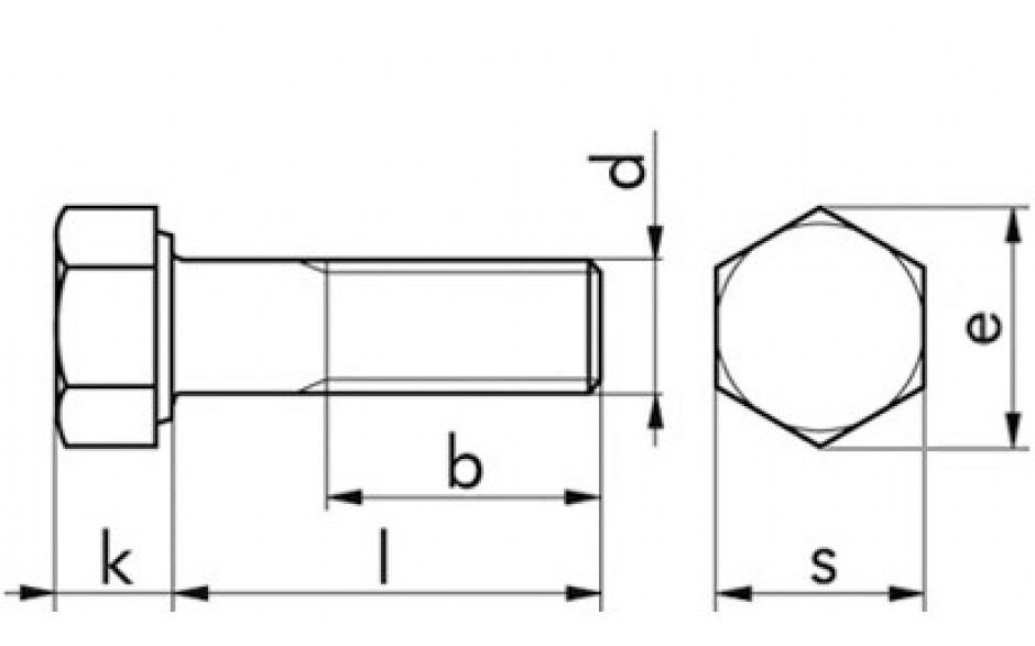 Sechskantschraube ISO 4014 - 8.8 - verzinkt blau - M12 X 130
