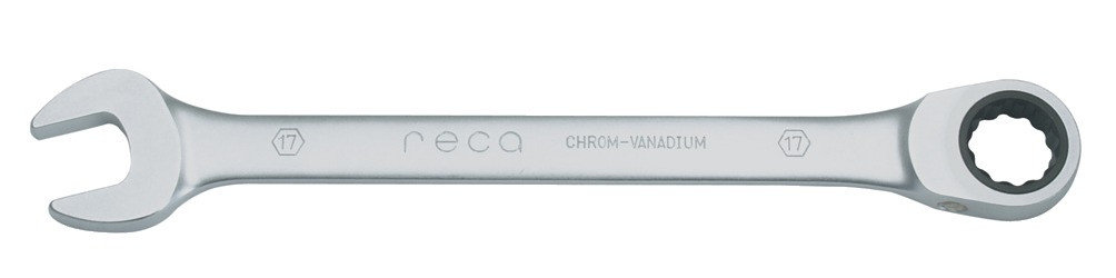 RECA Varius Ringratschenschlüssel SW 24 mm Chrom-Vanadium verchromt