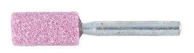 Zylinderschleifstift Durchmesser 5 x 10 mm Schaft 6 mm Edelkorund rosa Korn 60