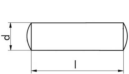 BMF Stabdübel, Durchmesser 12 mm, Länge 110 mm