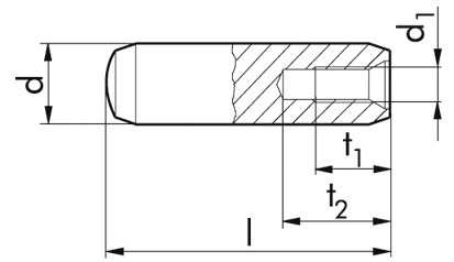 Zylinderstift DIN 7979D - Stahl - blank - 5m6 X 18