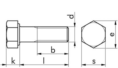 Sechskantschraube ISO 4014 - 10.9 - blank - M10 X 80