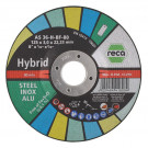 RECA hibridna brusna ploča, zakrivljena, 125 x 3,0 x 22,23 mm