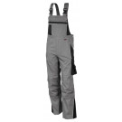 QUALITEX hlače s naramenicama PRO MG 245, sive/crne, veličina: 46