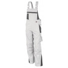 QUALITEX hlače s naramenicama PRO MG 245, bijele/sive, veličina: 46