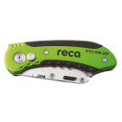 RECA višenamjenski sklopivi nož, trapezna oštrica, 2-komponentna drška