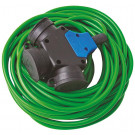 Produžni kabel s trostrukim šuko razdjelnikom, 3 x 1,5 mm², dužina: 15 m
