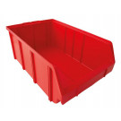 Otvorena skladišna kutija PP, veličina: 1, crvena