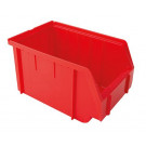 Otvorena skladišna kutija PP, veličina: 3, crvena