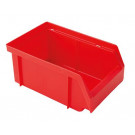 Otvorena skladišna kutija PP, veličina: 4, crvena