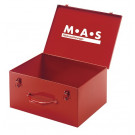 MAS kofer za opremu, od čelika, crveni, 400 x 280 x 190 mm