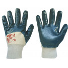 NITRAS nitrilne rukavice, pletena pasica, plave, veličina: 8